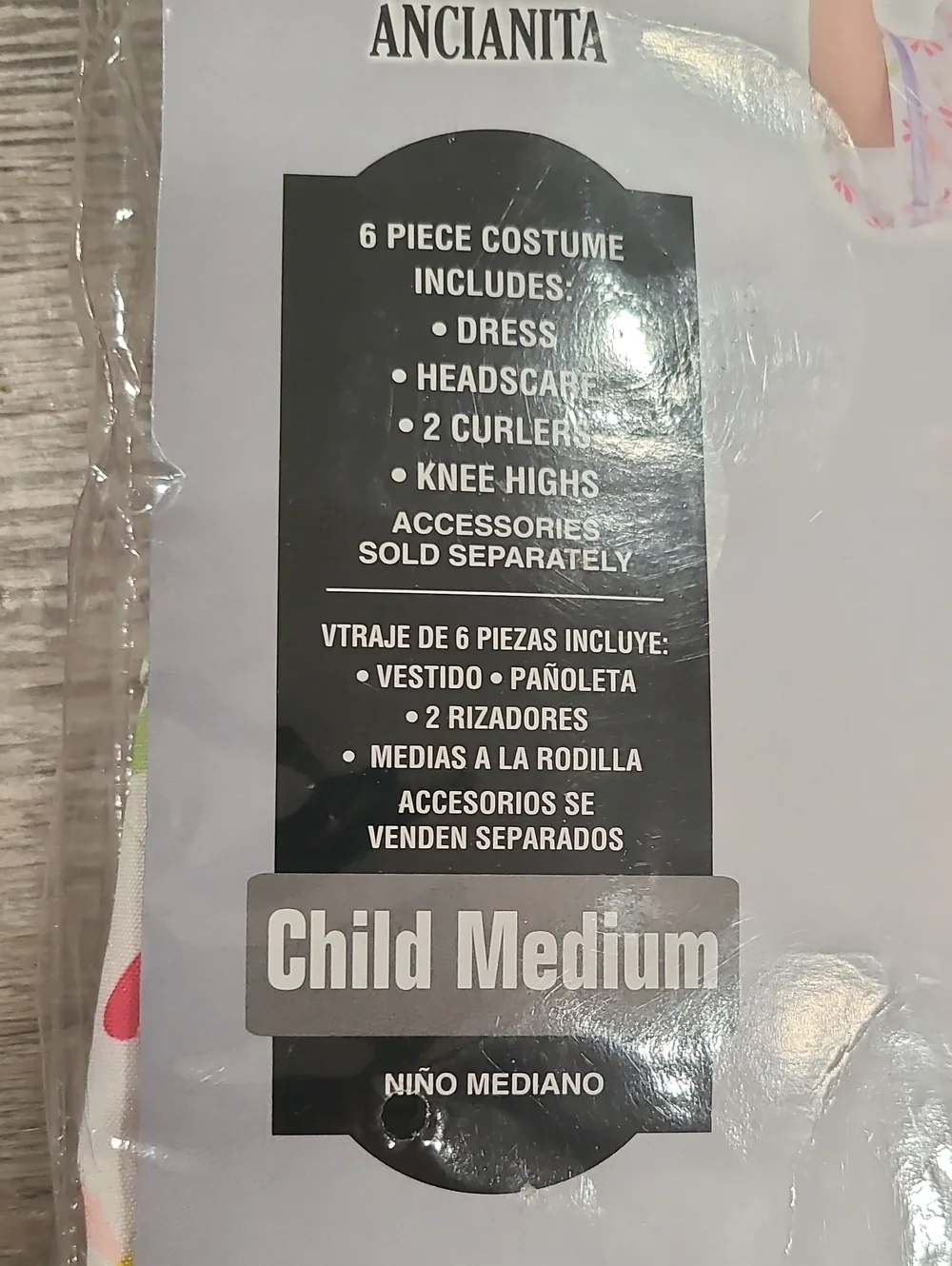 Amscan Kids Little Old Lady Costume -Size Medium